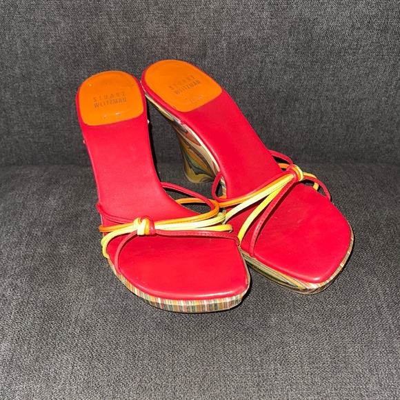 Stuart Weitzman Shoes - Fun Rainbow-y Stuart Weitzman sandals
